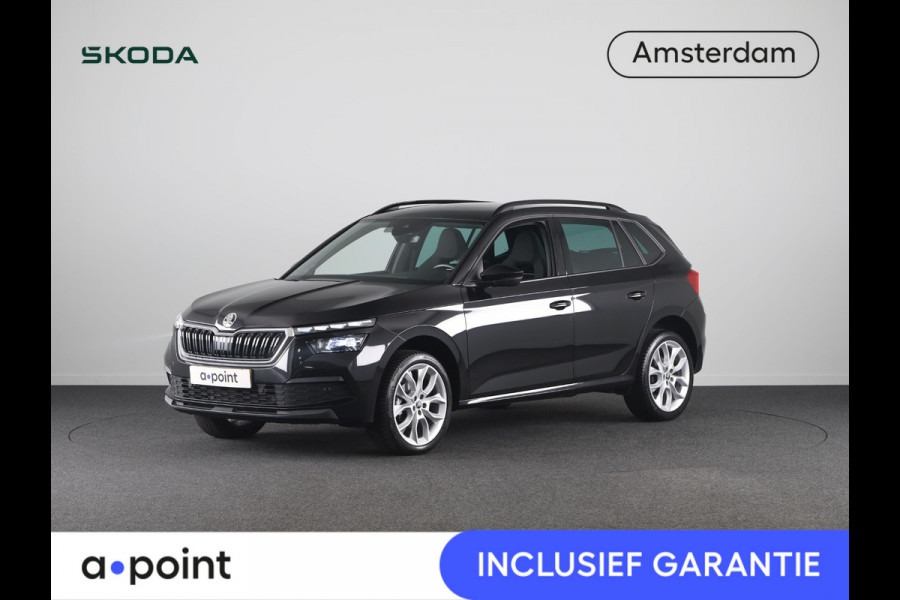 Škoda Kamiq 1.0 TSI Sport Business 110 pk Automaat (DSG) | Verlengde garantie | Panoramadak | Elektr. trekhaak | Parkeersensoren | Achteruitrijcamera | Stoelverwarming |