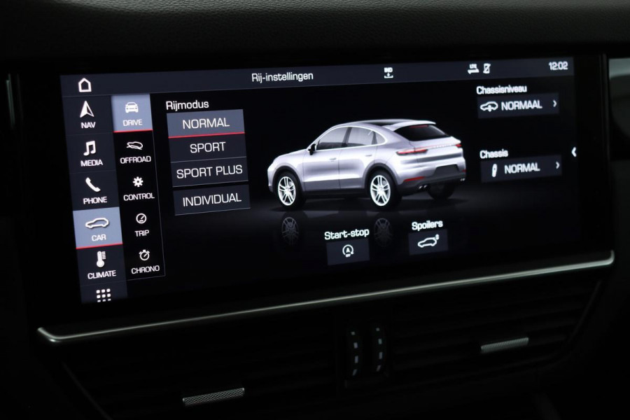 Porsche Cayenne Coupé 3.0 | Panoramadak | Adaptive cruise | Leder | Stoelverwarming | Camera | BOSE Sound | Full LED | Luchtvering | Carplay | Navigatie | Sport Chrono