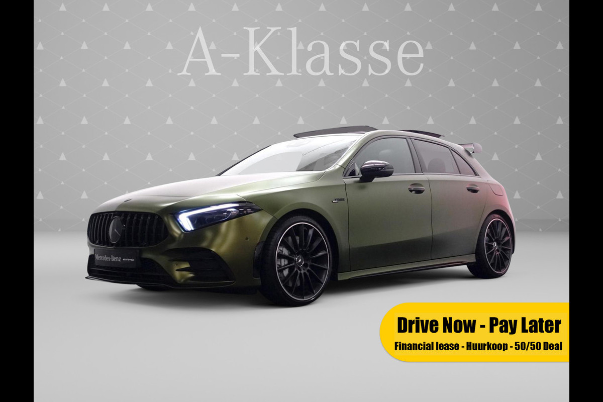 Mercedes-Benz A-Klasse A35 S AMG 4MATIC Performance- 360 Camera I 2x Memory I Panodak I Burmester I Sfeerverlichting I Sport uitlaat