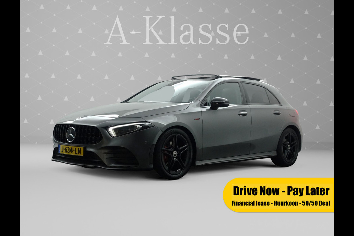 Mercedes-Benz A-Klasse 180 AMG Night Edition Aut- Panodak I Memory seats I LMV I Sfeerverlichting I Xenon Led