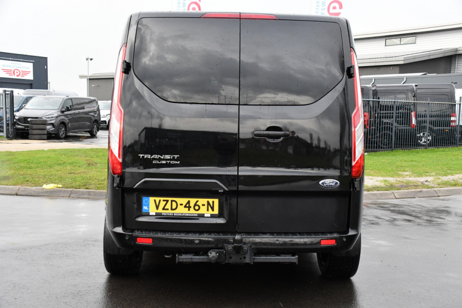 Ford Transit Custom 320 2.0 TDCI L2H1 Black Edition DC Adaptieve Cruise, Camera, Carplay, 170PK, Automaat, LED, Trekhaak, Sensoren,  UNIEK!