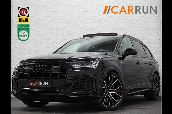 Audi Q7 50 V6 TDI 7-Persoons S-Line | RS-Seats | 360 View | ACC | Panorama | B&O Sound | Laser-LED | Head-Up | 22'' | Memory | 4-Zone Clima | Luchtvering | Keyless-Entry | Tour-Pakket | Stuurverwarming | Sfeerverlichting | Carplay |