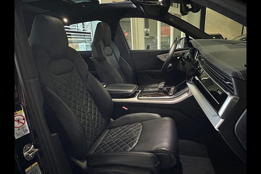 Audi Q7 50 V6 TDI 7-Persoons S-Line | RS-Seats | 360 View | ACC | Panorama | B&O Sound | Laser-LED | Head-Up | 22'' | Memory | 4-Zone Clima | Luchtvering | Keyless-Entry | Tour-Pakket | Stuurverwarming | Sfeerverlichting | Carplay |