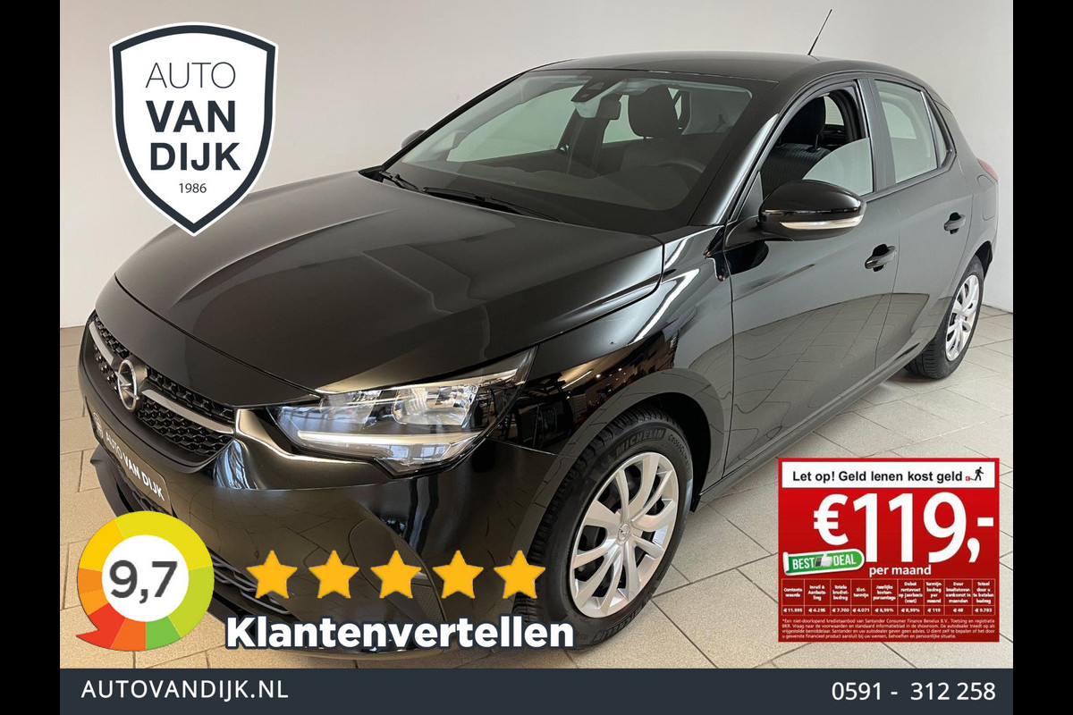 Opel Corsa 1.2 Edition AIRCO CRUISE BLUETOOTH MULTI STUUR FRONT ASSIST ELEK RAMEN CENT VERG 16INCH VELGEN 5DEURS NIEUWSTAAT