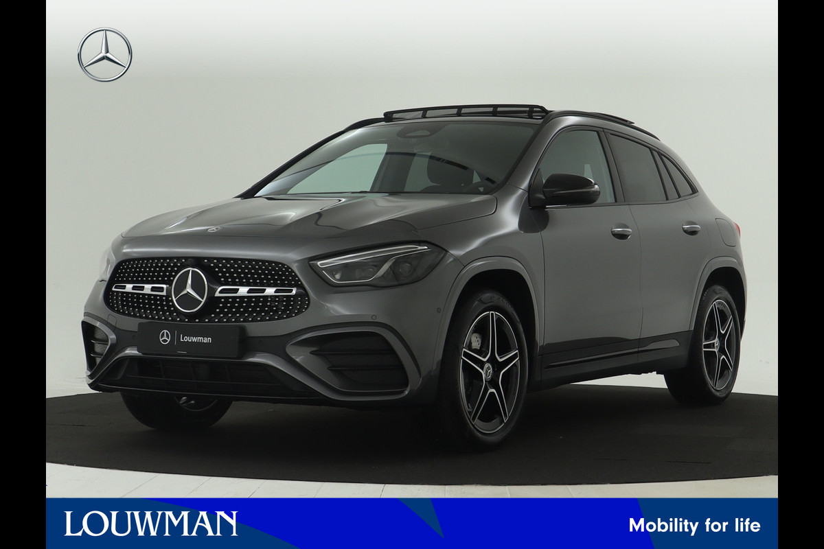 Mercedes-Benz GLA 250 e Star Edition AMG Line | Trekhaak | Nightpakket | Keyless-Go comfortpakket | Parkeerpakket met achteruitrijcamera | USB-pakket plus | EASY PACK achterklep | Verwarmde stoelen vooraan | Dodehoekassistent |