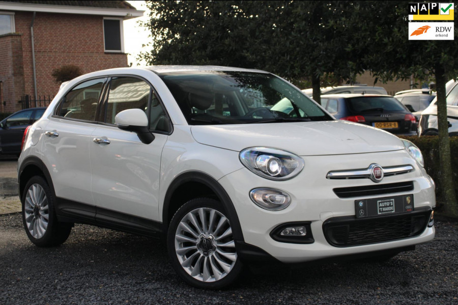 Fiat 500X 1.4 Turbo MultiAir Lounge 140 PK Aut. Xenon Camera Half/Leer Keyless 18''