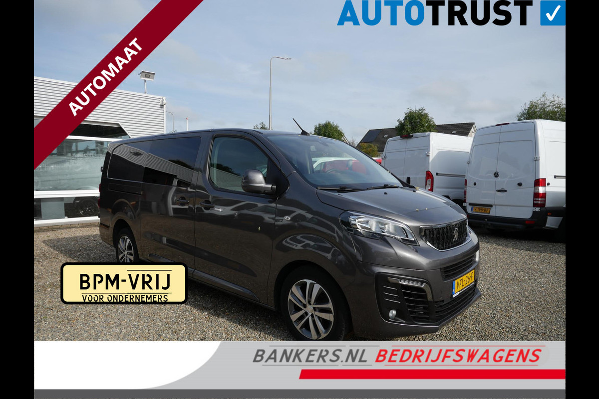 Peugeot Expert 2.0 BlueHDI 120PK, Dubbel Cabine, Airco, Automaat 2 x Schuifdeur