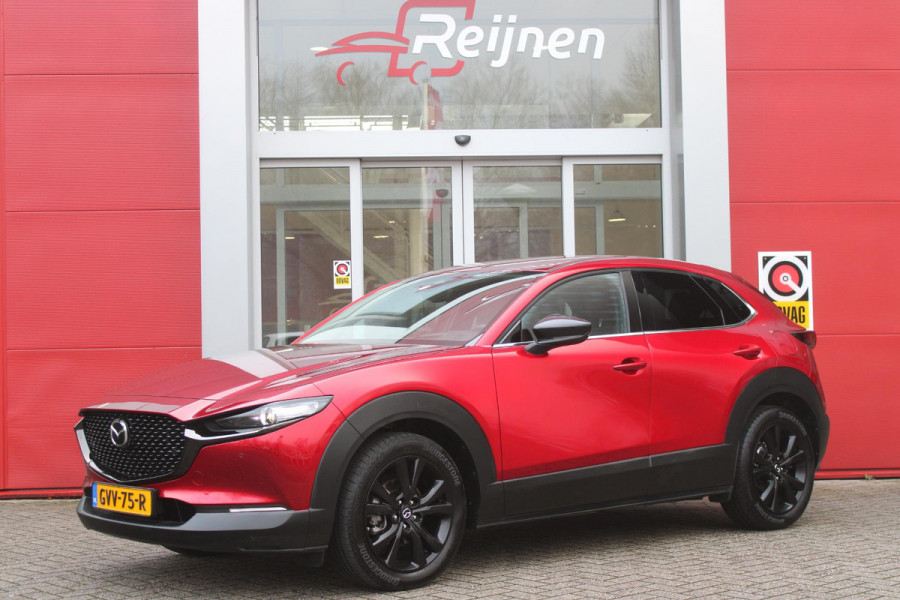 Mazda CX-30 2.0 e-SkyActiv-G M Hybrid 150PK AUTOMAAT NAGISA Mazda CX-30 2.0 e-SkyActiv-G M Hybrid 150PK AUTOMAAT  NAGISA | ELEKTRISCH VERSTELBARE VOORSTOELEN | BESTUURDERSSTOEL MET GEHEUGENFUNCTIE | STOELVERWARMING | BOSE AUDIO SYSTEM | FULL LED KOPLAMPEN | HEAD UP DISPLAY GEKOPPELD AAN STOELGEHEUGEN | CLIMATE CONTROL | DRAADLOOS APPLE CARPLAY/ANDROID AUTO | NAVIGATIE | DODEHOEK DETECTIE | ELEKTRISCHE BEDIENBARE ACHTERKLEP | DRAADLOZE TELEFOON LADER | ADAPTIVE CRUISE CONTROL | KEYLESS ENTRY/START | SPORT PAKKET |