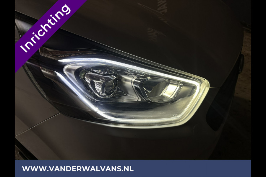 Ford Transit Custom 2.0 TDCI **BPM VRIJ voor de Ondernemer** L1H1 inrichting Euro6 Airco | Camera | LED | Apple Carplay | 2500kg Trekhaak Android Auto, Cruisecontrol, Parkeersensoren, Bijrijdersbank