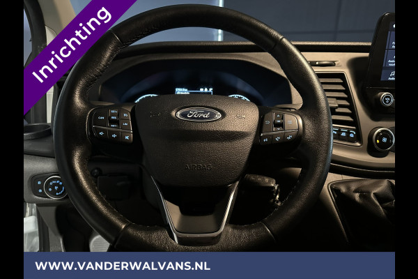 Ford Transit Custom 2.0 TDCI **BPM VRIJ voor de Ondernemer** L1H1 inrichting Euro6 Airco | Camera | LED | Apple Carplay | 2500kg Trekhaak Android Auto, Cruisecontrol, Parkeersensoren, Bijrijdersbank