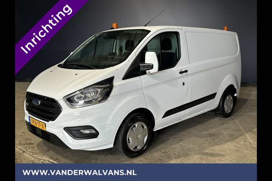 Ford Transit Custom 2.0 TDCI **BPM VRIJ voor de Ondernemer** L1H1 inrichting Euro6 Airco | Camera | LED | Apple Carplay | 2500kg Trekhaak Android Auto, Cruisecontrol, Parkeersensoren, Bijrijdersbank