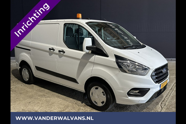 Ford Transit Custom 2.0 TDCI **BPM VRIJ voor de Ondernemer** L1H1 inrichting Euro6 Airco | Camera | LED | Apple Carplay | 2500kg Trekhaak Android Auto, Cruisecontrol, Parkeersensoren, Bijrijdersbank