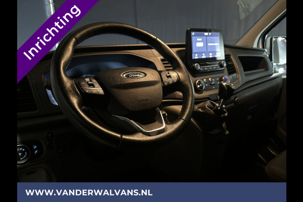 Ford Transit Custom 2.0 TDCI **BPM VRIJ voor de Ondernemer** L1H1 inrichting Euro6 Airco | Camera | LED | Apple Carplay | 2500kg Trekhaak Android Auto, Cruisecontrol, Parkeersensoren, Bijrijdersbank