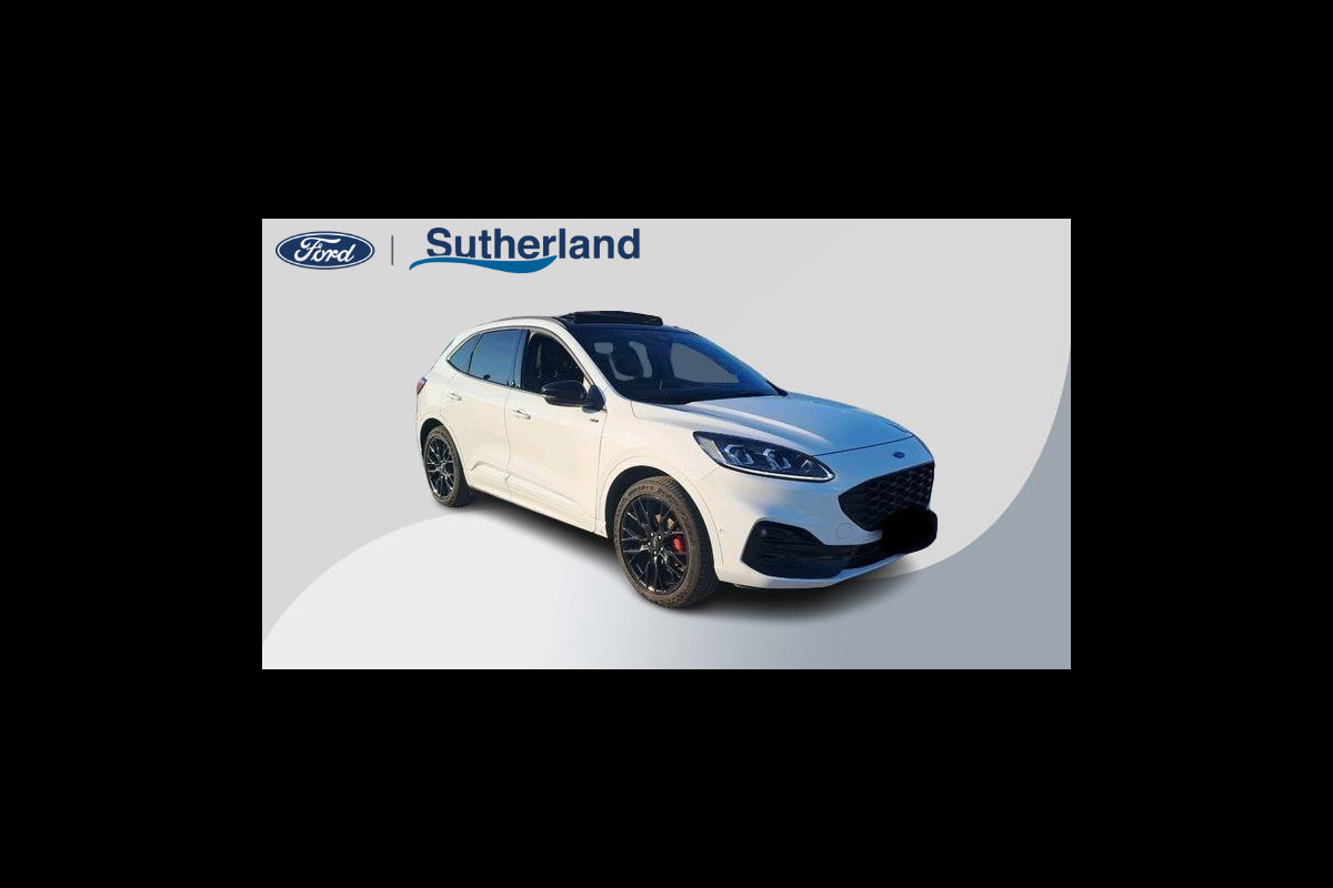 Ford Kuga 2.5 PHEV ST-Line X | Black Pack; 20 inch zwarte LMV ,zwart dak,spiegels en spoiler,rode remklauwen | Panoramadak | Adapt.cruise control | Winter Pack | Head up Display | Adaptieve koplampen | Draadloos opladen