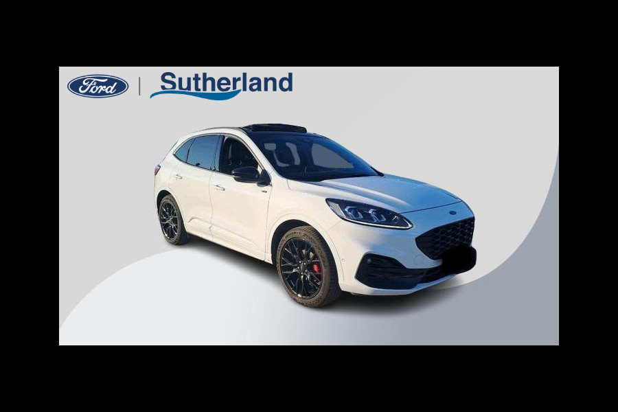 Ford Kuga 2.5 PHEV ST-Line X | Black Pack; 20 inch zwarte LMV ,zwart dak,spiegels en spoiler,rode remklauwen | Panoramadak | Adapt.cruise control | Winter Pack | Head up Display | Adaptieve koplampen | Draadloos opladen