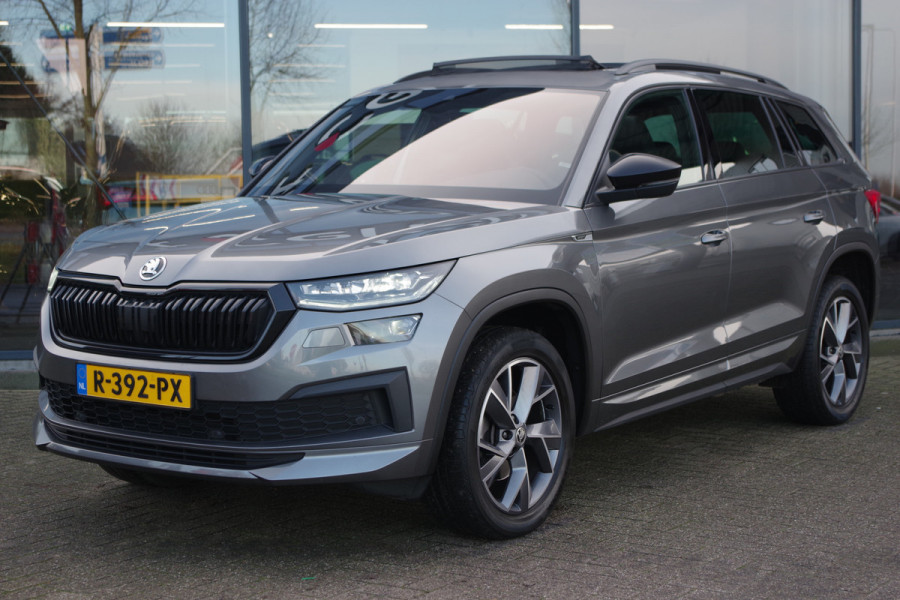 Škoda Kodiaq 1.5 TSI 150 PK Sportline Business 7p, Panoramadak, Elek. Trekhaak, Memory, Camera, 19'' Inch