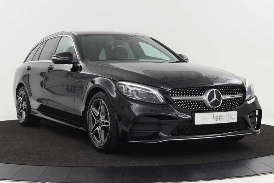 Mercedes-Benz C-Klasse 300de AMG | Adaptive cruise | Trekhaak | Burmerster Sound | Stoelverwarming | Leder | Matrix LED | Sfeerverlichting | Carplay | Navigatie | Camera