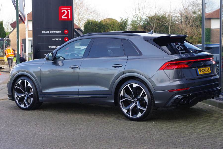 Audi Q8 55 TFSI 340 PK Quattro Pro Line Plus, ABT, Panoramadak, B&O, Elekt. Trekhaak, Luchtvering, Memory