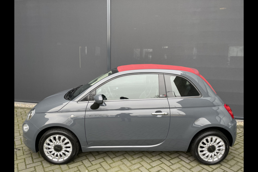 Fiat 500 Cabrio 0.9 TwinAir Turbo Lounge Airco - Cruise control - Navigatie full map - Multifunctioneel lederen stuurwiel - Mistlampen - E-bedienbare kap - 15"licht metalen velgen Pack vision met regensensor en park. sensoren achter