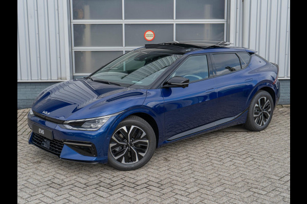 Kia Ev6 GT-Line 77.4 kWh Uit Voorraad leverbaar | Navi | Adapt. Cruise | Schuif-/kanteldak | Stoel-/stuurverwarming | 360 camera