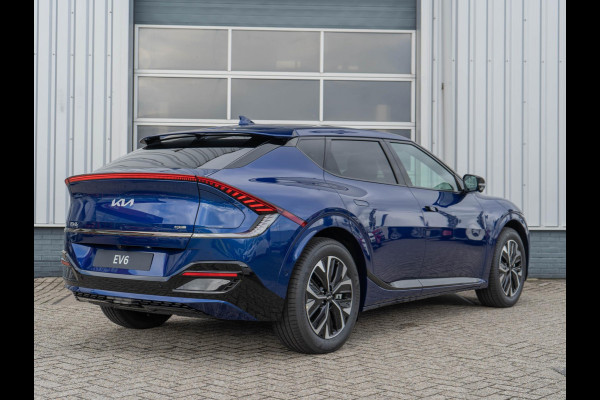 Kia Ev6 GT-Line 77.4 kWh Uit Voorraad leverbaar | Navi | Adapt. Cruise | Schuif-/kanteldak | Stoel-/stuurverwarming | 360 camera