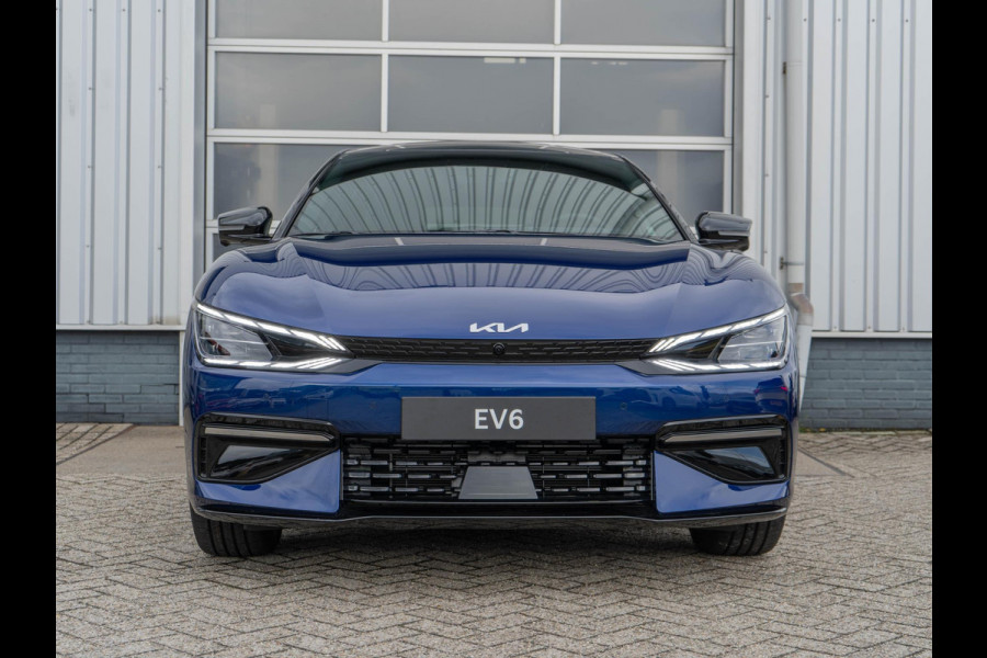 Kia Ev6 GT-Line 77.4 kWh Uit Voorraad leverbaar | Navi | Adapt. Cruise | Schuif-/kanteldak | Stoel-/stuurverwarming | 360 camera