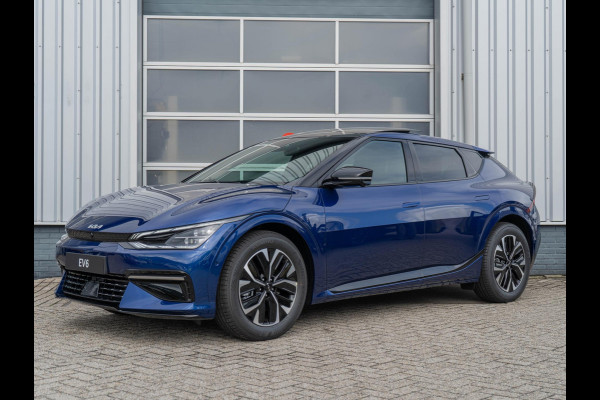 Kia Ev6 GT-Line 77.4 kWh Uit Voorraad leverbaar | Navi | Adapt. Cruise | Schuif-/kanteldak | Stoel-/stuurverwarming | 360 camera