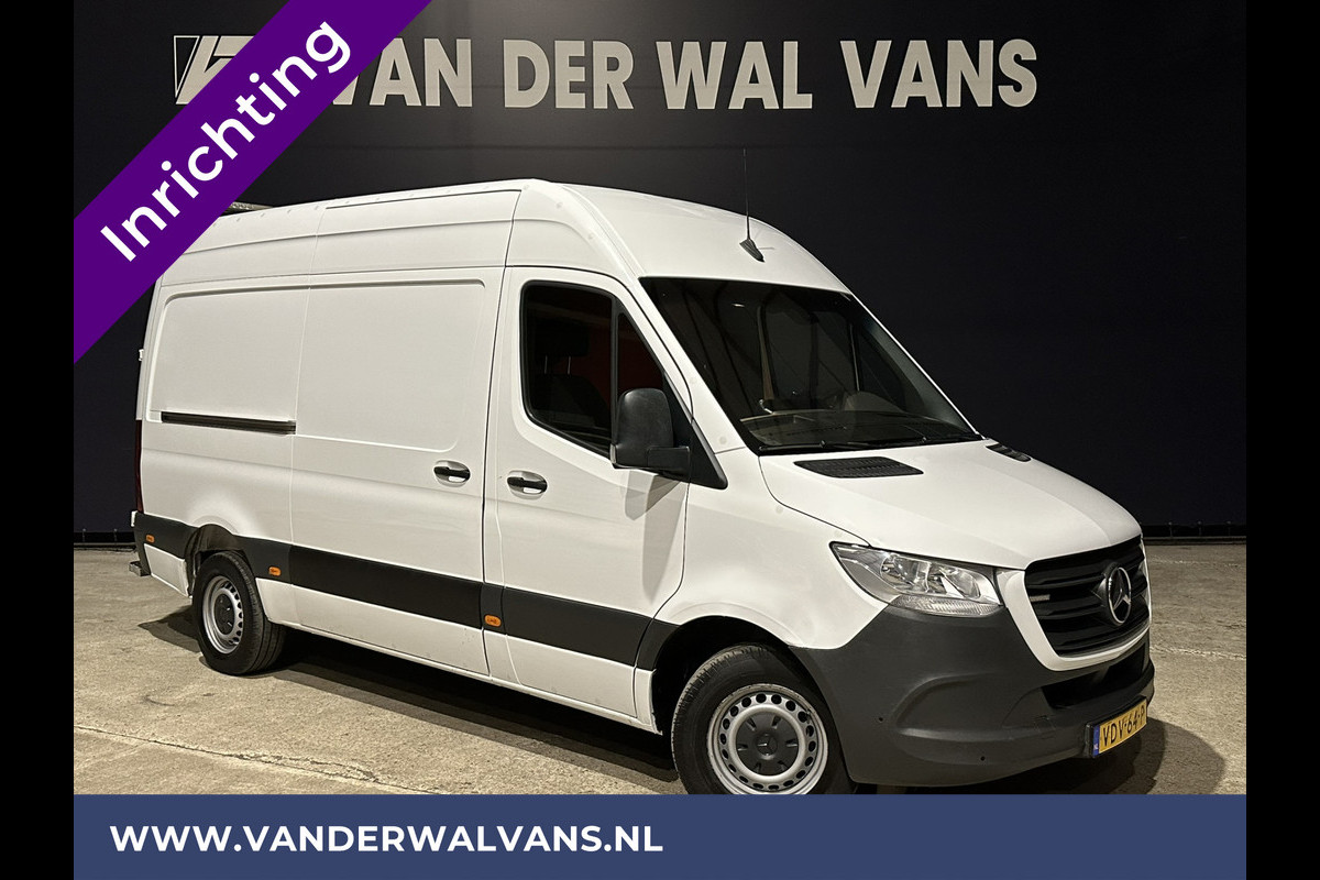 Mercedes-Benz Sprinter 316 CDI 164pk **BPM VRIJ voor de Ondernemer** L2H2 inrichting Euro6 Airco | 3500kg trekhaak | Omvormer Camera, Apple Carplay, Android Auto, Cruisecontrol, Parkeersensoren