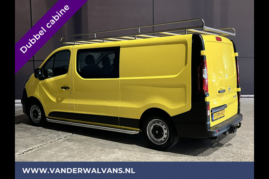 Opel Vivaro 1.6 CDTI 126pk L2H1 Dubbele cabine Euro6 Airco | 6-Zits | Trekhaak | Imperiaal Cruisecontrol, LED, Parkeersensoren, Sidebars