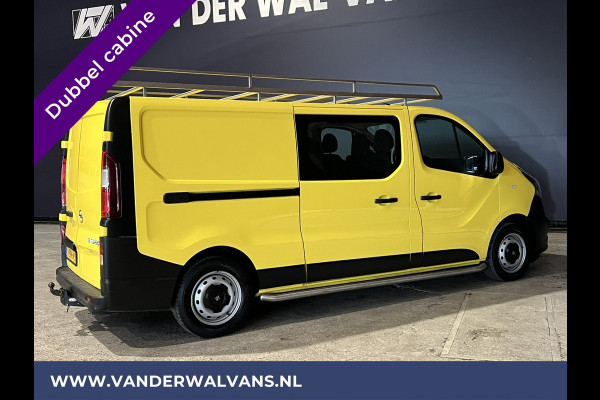 Opel Vivaro 1.6 CDTI 126pk L2H1 Dubbele cabine Euro6 Airco | 6-Zits | Trekhaak | Imperiaal Cruisecontrol, LED, Parkeersensoren, Sidebars