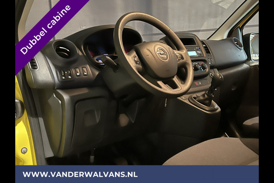 Opel Vivaro 1.6 CDTI 126pk L2H1 Dubbele cabine Euro6 Airco | 6-Zits | Trekhaak | Imperiaal Cruisecontrol, LED, Parkeersensoren, Sidebars