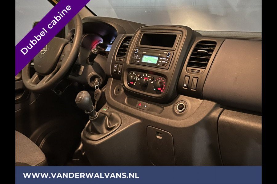 Opel Vivaro 1.6 CDTI 126pk L2H1 Dubbele cabine Euro6 Airco | 6-Zits | Trekhaak | Imperiaal Cruisecontrol, LED, Parkeersensoren, Sidebars