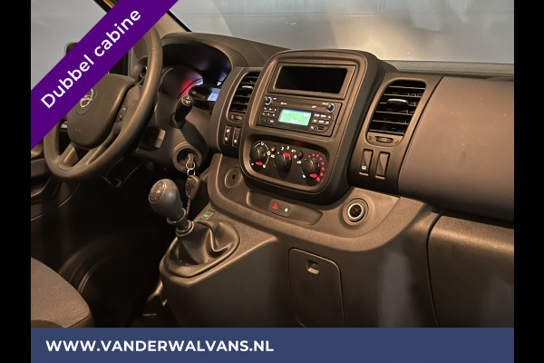 Opel Vivaro 1.6 CDTI 126pk L2H1 Dubbele cabine Euro6 Airco | 6-Zits | Trekhaak | Imperiaal Cruisecontrol, LED, Parkeersensoren, Sidebars