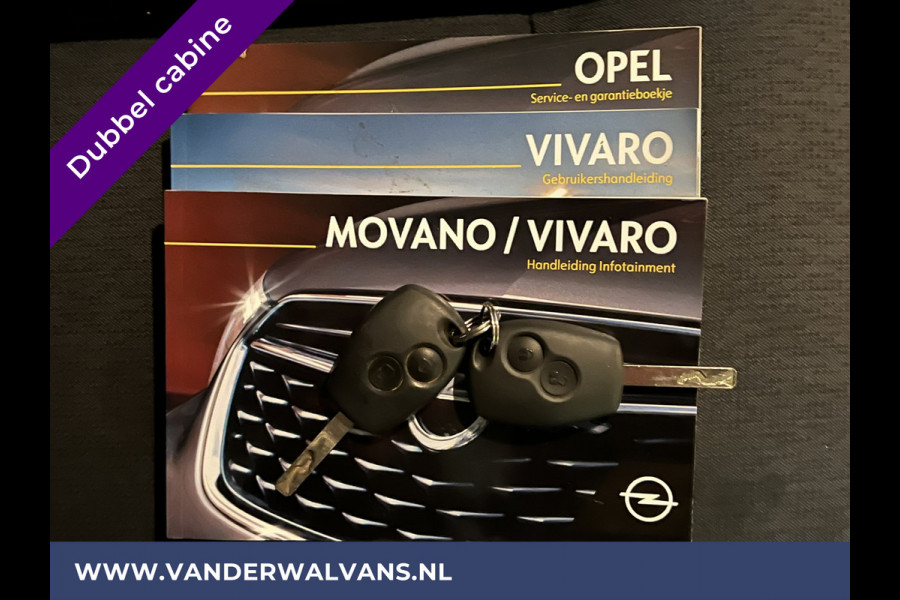 Opel Vivaro 1.6 CDTI 126pk L2H1 Dubbele cabine Euro6 Airco | 6-Zits | Trekhaak | Imperiaal Cruisecontrol, LED, Parkeersensoren, Sidebars