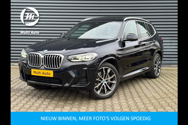 BMW X3 xDrive30e M Sport Plug In Hybrid Dealer O.H. PHEV | Panodak | Adaptive Cruise | 21"L.M | Head Up | Lederen Sportstoelen | Stuurverwarming | Keyless | Adaptive LED | Apple Carplay |