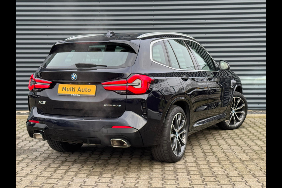 BMW X3 xDrive30e M Sport Plug In Hybrid Dealer O.H. PHEV | Panodak | Adaptive Cruise | 21"L.M | Head Up | Lederen Sportstoelen | Stuurverwarming | Keyless | Adaptive LED | Apple Carplay |