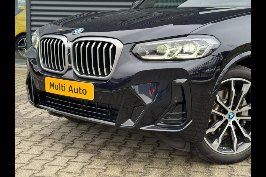 BMW X3 xDrive30e M Sport Plug In Hybrid Dealer O.H. PHEV | Panodak | Adaptive Cruise | 21"L.M | Head Up | Lederen Sportstoelen | Stuurverwarming | Keyless | Adaptive LED | Apple Carplay |