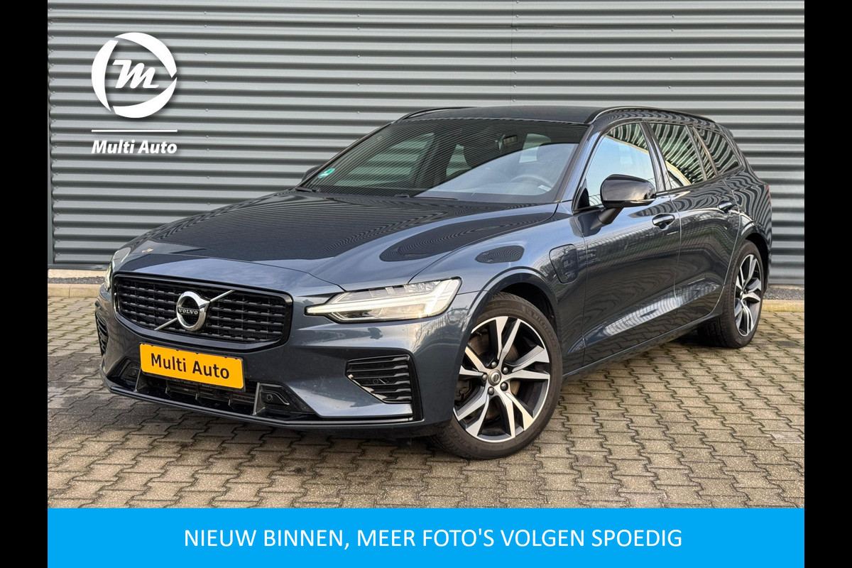 Volvo V60 T6 Recharge AWD R-Design Plug In Hybrid PHEV | Adaptive Cruise | Lederen Sportstoelen Memory | Keyless | 18"L.M | Camera | Apple Carplay |