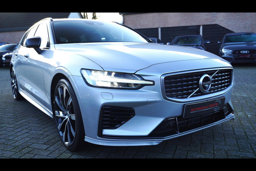 Volvo V60 2.0 T8 Twin Engine AWD | R-Design Binnen+buiten | Bowers&Wilkins | incl BTW | 360 camera | Stuurwielverwarming | Headup