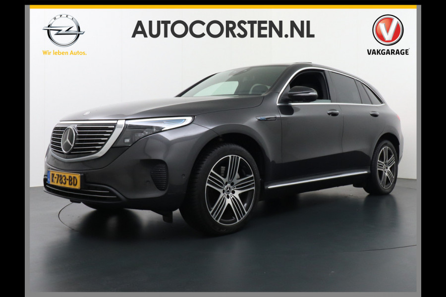 Mercedes-Benz EQC 400 4MATIC 80kWh 408pk 706Nm Leder Burmester® Luchtvering-a High Matrix Led El.Klep 20"lmv Connect20 Park-Assist 360°Camera Navi Air-balance pakket Distronic-plus Verkeersbord detectie Uitparkeer waarschuwing Thermatik E-call Keyless GO-Comfort pack Rij-assistentiepakket Plus Pre-Safe-system Zwarte-hemel Zit-comf.pack  Priv.Glass Keyless Chroompakket  Orig.NLse auto! 1800kg trekvermogen! Model 2021