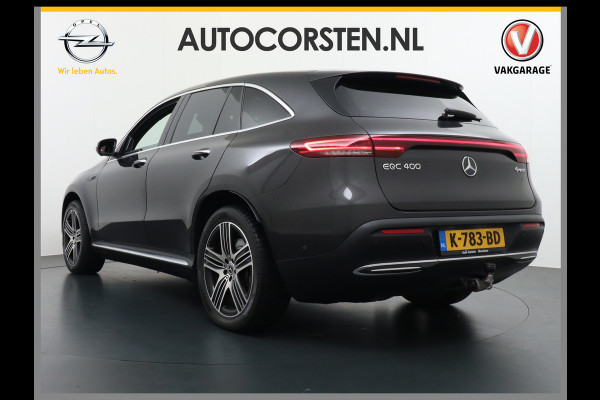 Mercedes-Benz EQC 400 4MATIC 80kWh 408pk 706Nm Leder Burmester® Luchtvering-a High Matrix Led El.Klep 20"lmv Connect20 Park-Assist 360°Camera Navi Air-balance pakket Distronic-plus Verkeersbord detectie Uitparkeer waarschuwing Thermatik E-call Keyless GO-Comfort pack Rij-assistentiepakket Plus Pre-Safe-system Zwarte-hemel Zit-comf.pack  Priv.Glass Keyless Chroompakket  Orig.NLse auto! 1800kg trekvermogen! Model 2021