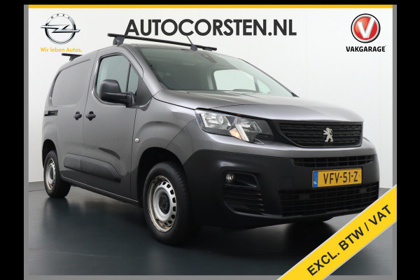 Peugeot Partner HDI 102pk Trekhaak Cruise control Navigatie Android Auto Apple Carplay Airco Cruise Control Pdc DAB Bluetooth Carkit 1.5 BlueHDI Schuifdeur Connected Electr.ramen en Spiegels CV-Afstandbediend Dak dragers