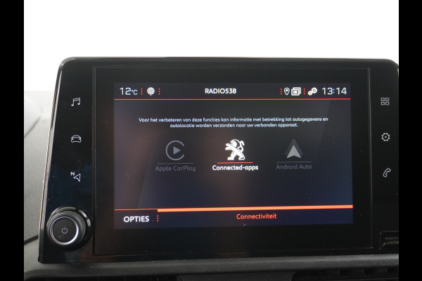 Peugeot Partner HDI 102pk Trekhaak Cruise control Navigatie Android Auto Apple Carplay Airco Cruise Control Pdc DAB Bluetooth Carkit 1.5 BlueHDI Schuifdeur Connected Electr.ramen en Spiegels CV-Afstandbediend Dak dragers