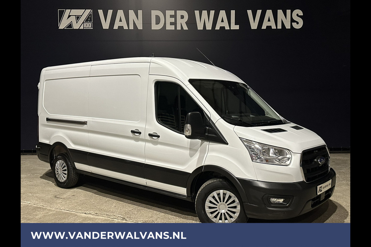 Ford Transit 2.0 TDCI 131pk **BPM VRIJ voor de Ondernemer** L3H2 Euro6 Airco | Navigatie | Camera | Apple Carplay, Android Auto, Cruisecontrol, Parkeersensoren, Stoelverwarming, Verwarmde voorruit, Bijrijdersbank