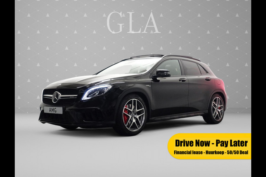 Mercedes-Benz GLA 45 AMG Night Edition 400pk 4M Aut- Panodak I Harman/Kardon I Sport Leder I 360 Camera