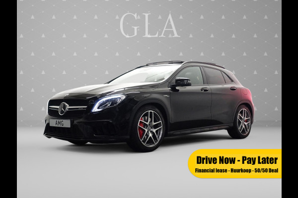 Mercedes-Benz GLA 45 AMG Night Edition 400pk 4M Aut- Panodak I Harman/Kardon I Sport Leder I 360 Camera