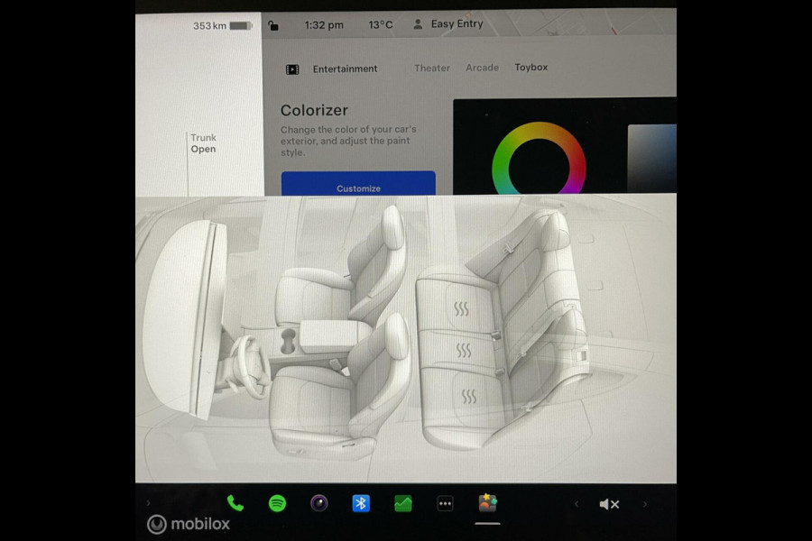 Tesla Model 3 Long Range 78kwh MIC GRIJS AMD RYZEN MMX PACK