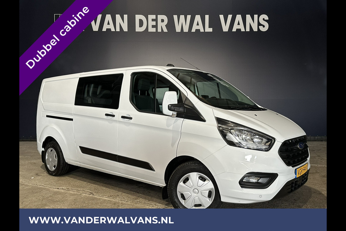 Ford Transit Custom 2.0 TDCI 130pk **BPM VRIJ voor de Ondernemer** Automaat L2H1 Dubbele cabine Euro6 Airco | Navigatie | 5-Zits | Camera, LED, Cruisecontrol, Parkeersensoren, Verwarmde voorruit, Stoelverwarming