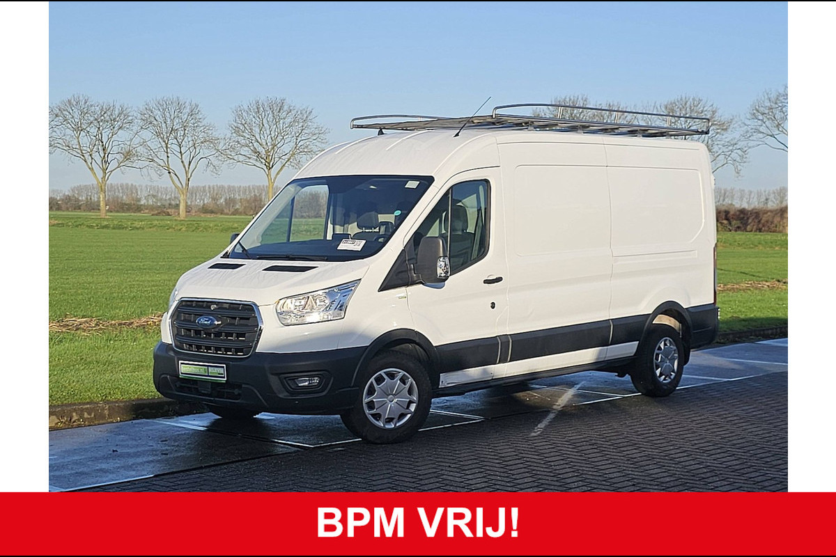 Ford Transit 350 2.0 TDCI L3H2 Trend Navi Trekhaak Airco Imperiaal-Trap 130Pk Euro6!