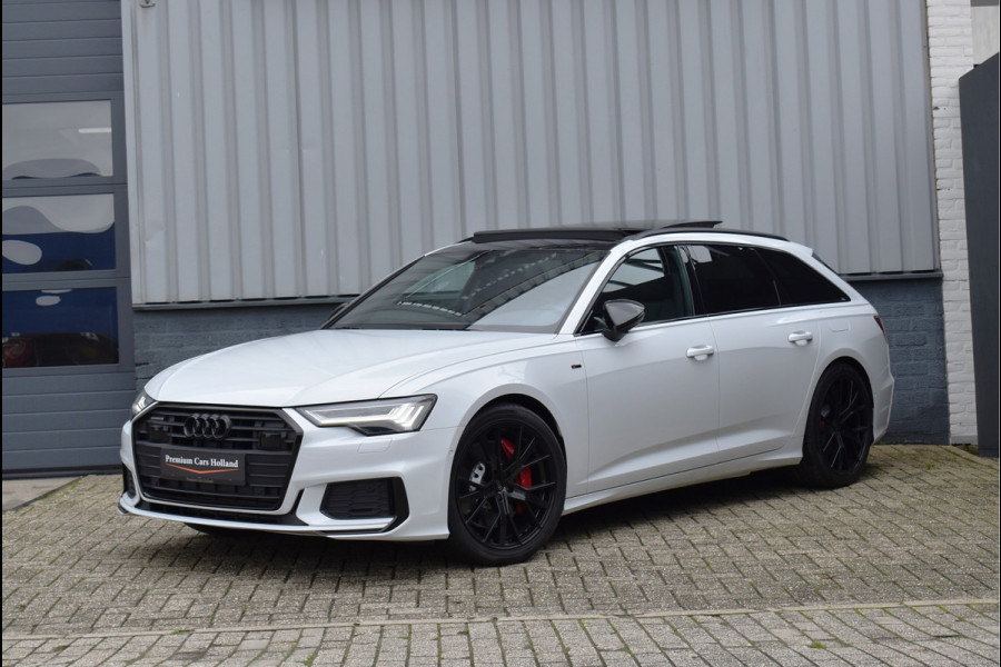 Audi A6 Avant 55 TFSI e Quattro 367 Pk Pano Carbon Memory Matrix Leder/Alcantara Keyless Camera ACC 20 inch S6 Black Ed